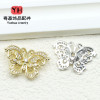 18k Gold-filled Color-preserving Inlaid Zircon Hollow Perforated Butterfly Bracelet