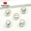 18k Gold-plated Color-preserving Micro-embedded Accessories, Large-hole Twist Striped