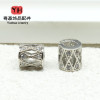 14k Gold-plated Color-preserving Zircon Hollow Transfer Bucket Beads Spacer Diy Handmade