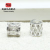 14k Gold-plated Color-preserving Zircon Hollow Transfer Bucket Beads Spacer Diy Handmade