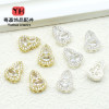 Silver Plated Zircon Spacer Crystal Bracelet Accessories Diy Necklace Gourd Bead Loose