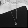 Love Necklace 2025 New Clavicle Chain Light Luxury Peach Heart Niche Design Personality