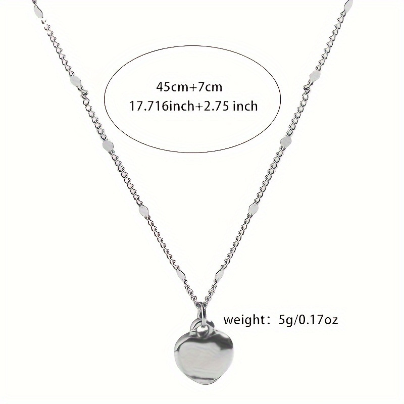 Love Necklace 2025 New Clavicle Chain Light Luxury Peach Heart Niche Design Personality