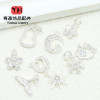 14k Gold-filled Micro-paved Zircon Accessories Star Moon Flower Butterfly Love Pendant