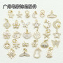 14k Gold-filled Micro-paved Zircon Accessories Star Moon Flower Butterfly Love Pendant