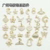 14k Gold-filled Micro-paved Zircon Accessories Star Moon Flower Butterfly Love Pendant