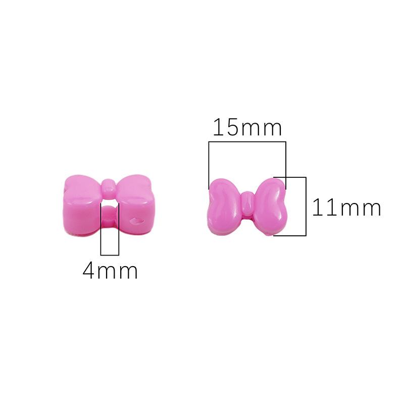 Acrylic Bow Four-way Scattered Beads Handmade Diy Bracelet Necklace Pendant Jewelry
