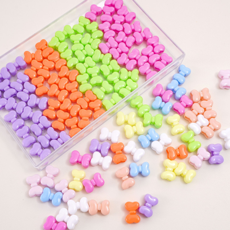 Acrylic Bow Four-way Scattered Beads Handmade Diy Bracelet Necklace Pendant Jewelry