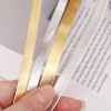 Pu Bright Leather Edge Strips Gold Silver Inlay Handmade Diy Homemade Strip Material