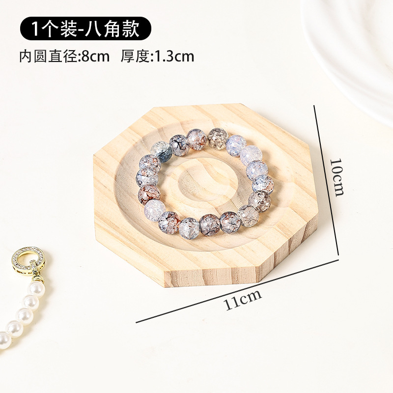 Bracelet Solid Wood Display Tray Hand Surround Square Posing Stand Jewelry Storage
