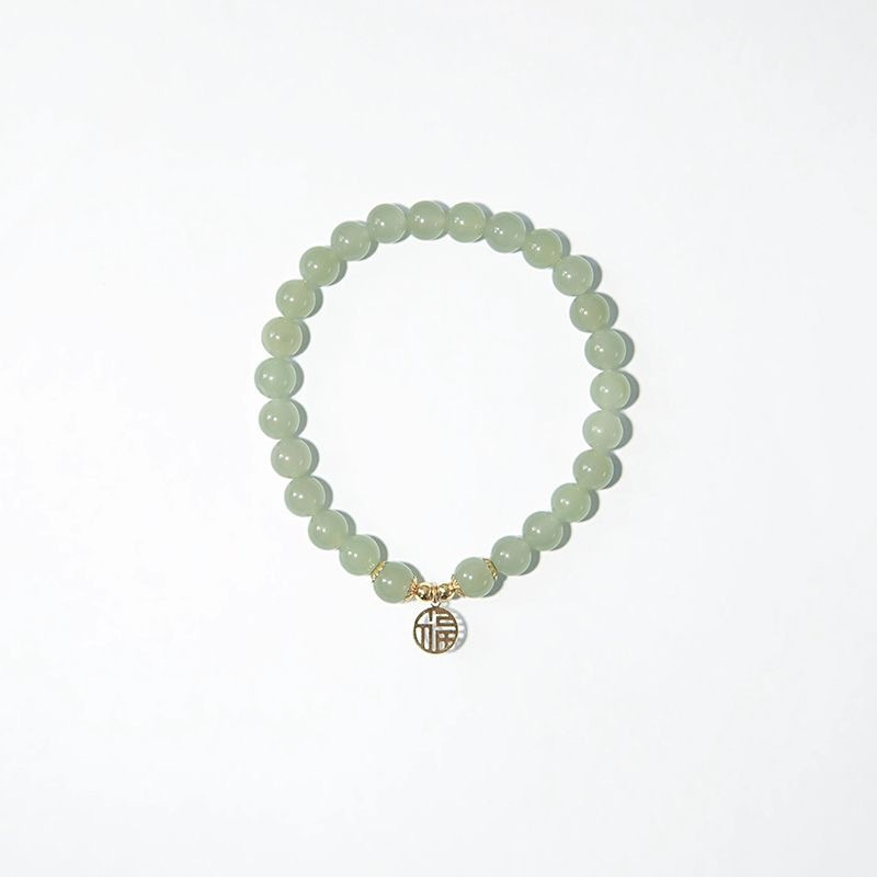 [susu] Sunny Water String Green Bracelet Women's Stacked High-end Feeling Rain Niche