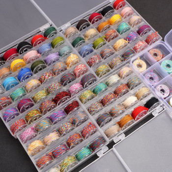 36-color Hand-rolled Cotton Thread Handmade Diy Woven Beaded Bracelet Accessories