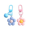 Cute Resin Flower Keychain Diy Colorful Pendant Small Fresh Student School Bag Girlfriend