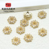 High Color Retention 14k Gold-plated Large Diamond-encrusted Flower Holder Snowflake Hat
