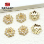 High Color Retention 14k Gold-plated Large Diamond-encrusted Flower Holder Snowflake Hat