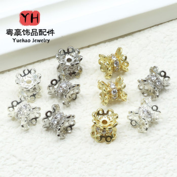 18k Gold-filled Color-preserving Electroplating Hollow Double-sided Flower Tray