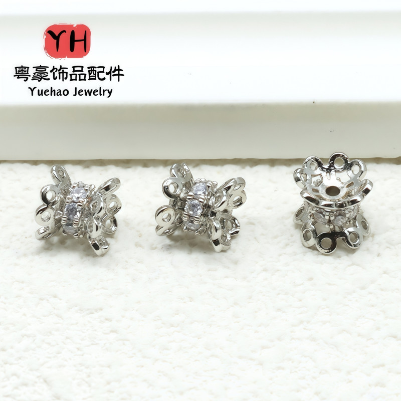 18k Gold-filled Color-preserving Electroplating Hollow Double-sided Flower Tray