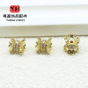 18k Gold-filled Color-preserving Electroplating Hollow Double-sided Flower Tray