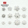 14k Gold-filled, Color-protected, Inlaid Zircon Flower Tray, Snowflake, Various