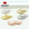 14k Gold-filled Color-preserving Ear Hook Accessories Micropaved Zirconia Diy Handmade