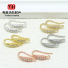 14k Gold-filled Color-preserving Ear Hook Accessories Micropaved Zirconia Diy Handmade