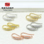 14k Gold-filled Color-preserving Ear Hook Accessories Micropaved Zirconia Diy Handmade