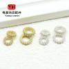 14k Gold-filled Color-preserving Zircon Diamond Ring Running Pendant Bead Diy Bracelet