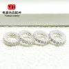 14k Gold-filled Color-preserving Zircon Diamond Ring Running Pendant Bead Diy Bracelet