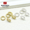 14k Gold-filled Color-preserving Zircon Diamond Ring Running Pendant Bead Diy Bracelet