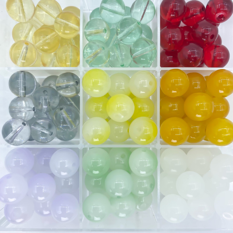 12mm Glass Beads Diy Crystal Bracelet Loose Jewelry with Hot Selling