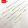 5cm Extension Chain Bracelet Tail Color-preserving Electroplated Gold Diy Jewelry