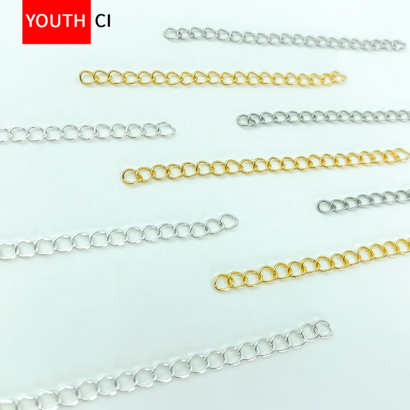5cm Extension Chain Bracelet Tail Color-preserving Electroplated Gold Diy Jewelry