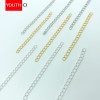 5cm Extension Chain Bracelet Tail Color-preserving Electroplated Gold Diy Jewelry