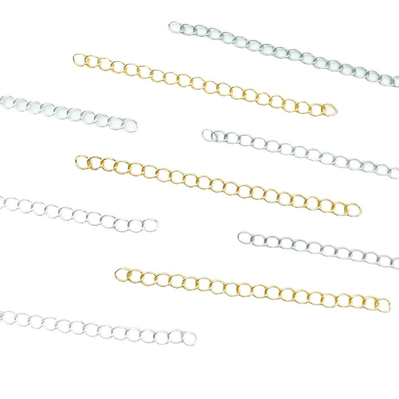 5cm Extension Chain Bracelet Tail Color-preserving Electroplated Gold Diy Jewelry