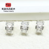 Strong Color Retention 14k Gold-filled Micro-paved Zircon Passepartout Small Waist Barrel