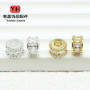 Strong Color Retention 14k Gold-filled Micro-paved Zircon Passepartout Small Waist Barrel
