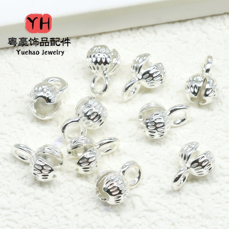 18k Gold-filled Color-preserving Flower Bud Buckle, Beaded Bracelet Necklace, Link Head