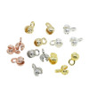 18k Gold-filled Color-preserving Flower Bud Buckle, Beaded Bracelet Necklace, Link Head