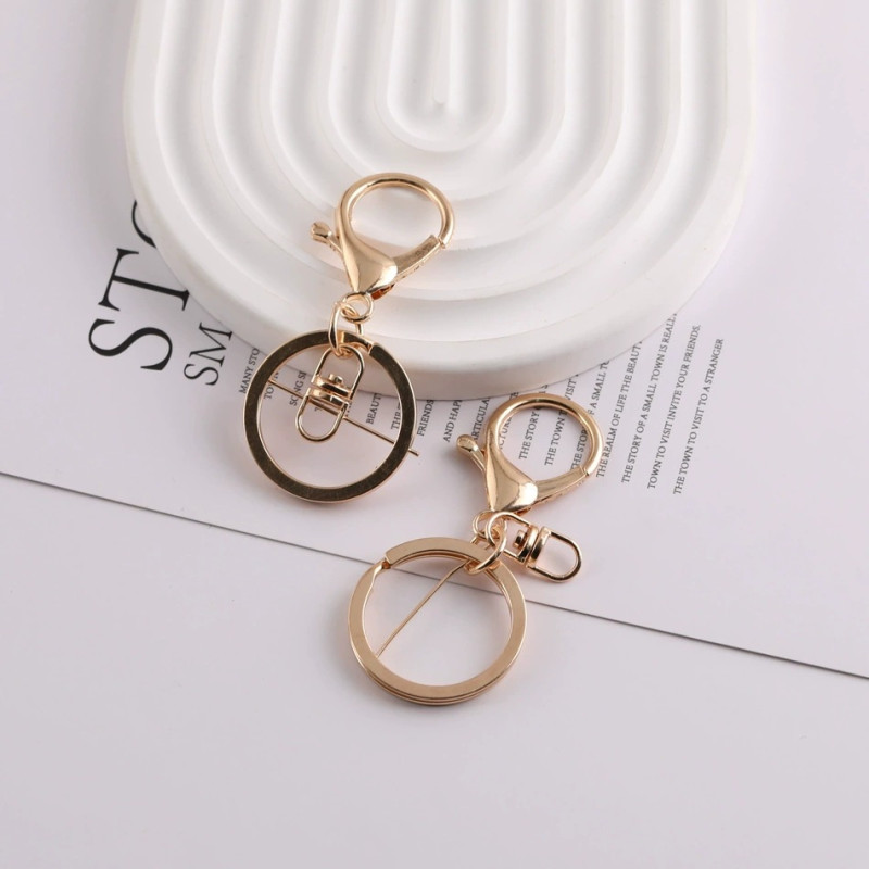 Multicolor Keychain 8-character Lobster Clasp Three-piece Set Diy Jewelry Accessories Bag