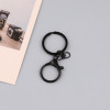 Paint Candy Color 8-character Buckle Flat Ring Lobster Three-piece Keychain Diy Doll