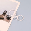 Paint Candy Color 8-character Buckle Flat Ring Lobster Three-piece Keychain Diy Doll