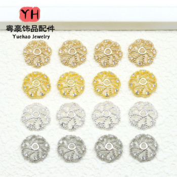 14k Gold-filled Jewelry Color-preserving Flower Tray Inlaid with Zircon Bracelet Hat