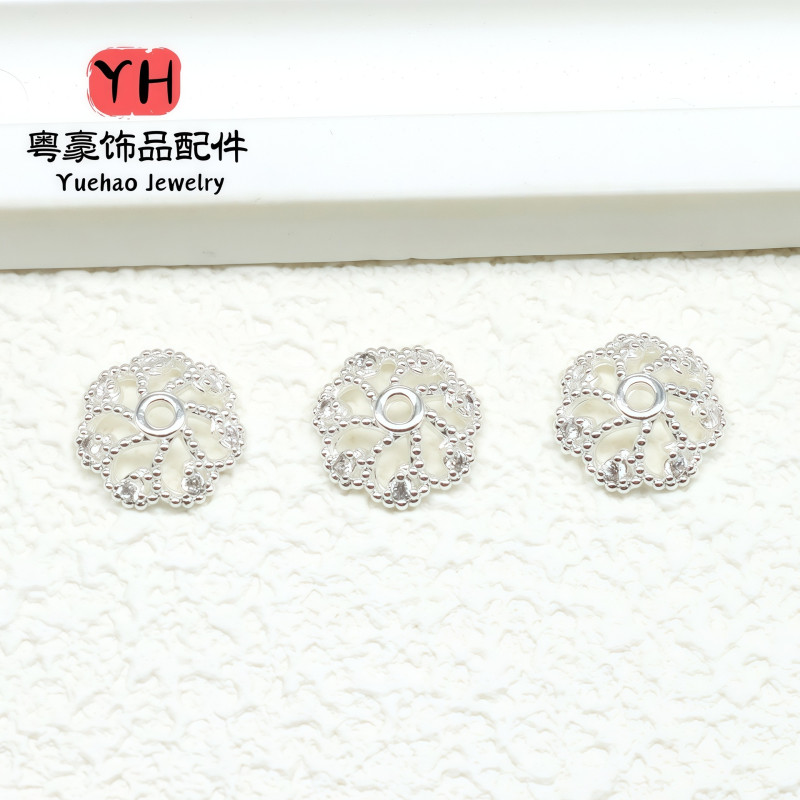 14k Gold-filled Jewelry Color-preserving Flower Tray Inlaid with Zircon Bracelet Hat