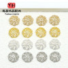 14k Gold-filled Jewelry Color-preserving Flower Tray Inlaid with Zircon Bracelet Hat