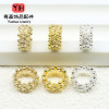 14k Gold-filled Color-protected Hollow Small Flower Separated Beads Jewelry Accessories