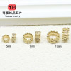 14k Gold-filled Color-protected Hollow Small Flower Separated Beads Jewelry Accessories