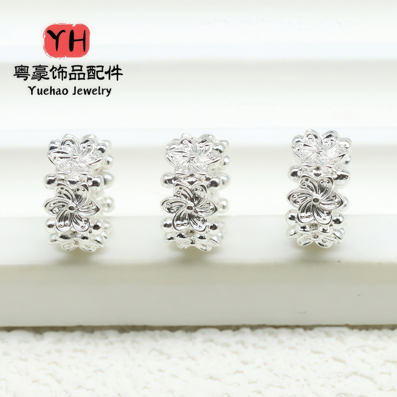 14k Gold-filled Color-protected Hollow Small Flower Separated Beads Jewelry Accessories
