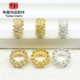 14k Gold-filled Color-protected Hollow Small Flower Separated Beads Jewelry Accessories