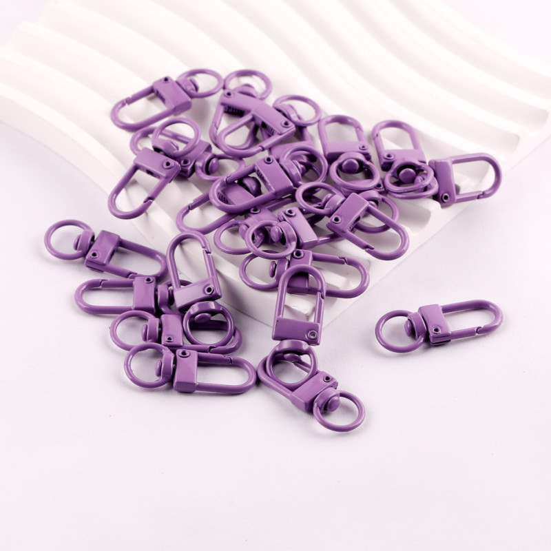 33mm Painted Color U-shaped Metal Door Buckle Keychain Diy Jewelry Accessories Decorative