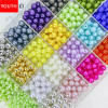 3-12mm High-gloss Abs Imitation Pearl Jewelry Beige White Diy Material Beads Loose
